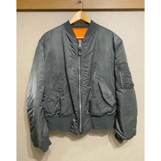 アルファインダストリーズ(ALPHA INDUSTRIES)の【美品】ALPHA MA-1 ブルゾン カーキ(ブルゾン)