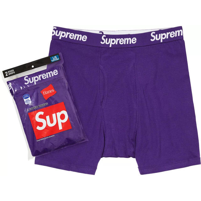 専用　Supreme Hanes Boxer Purple M 2枚セット