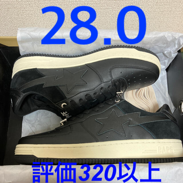 280cmUS10状態新品 未使用 BAPE STA 2021 black 28.0 US10