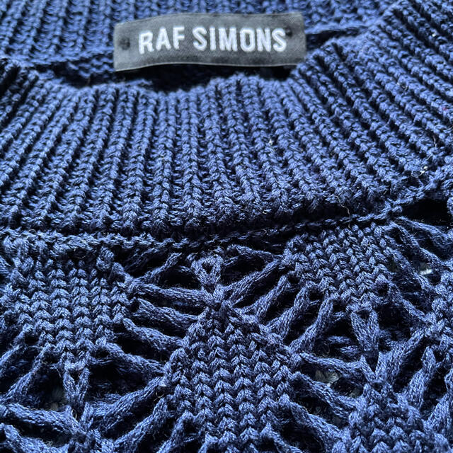 RAF SIMONS - RAF SIMONS 鍵編みニット セーター ラフシモンズの RAF SIMONS - RAF SIMONS 鍵編みニット セーター ラフシモンズの