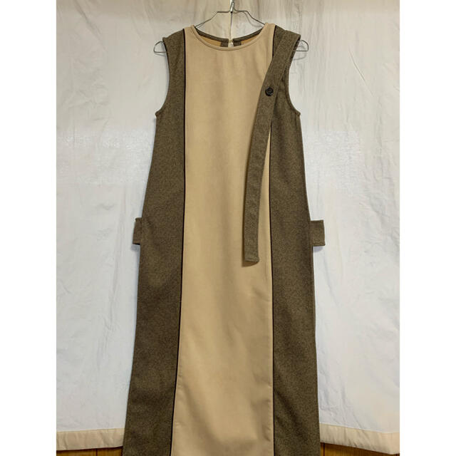 【Amiur】two-tone suede long vest