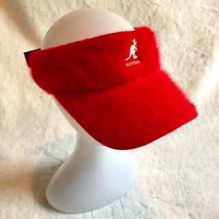 90s ヴィンテージ KANGOL カンゴール アンゴラファー サンバイザー(ハンチング/ベレー帽)