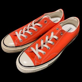 コンバース(CONVERSE)の26.5 ct70  三つ星　オレンジ　チャックテイラー (スニーカー)