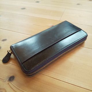 GANZO - ガンゾ シンブライドルレザー ラウンドファスナー長財布
