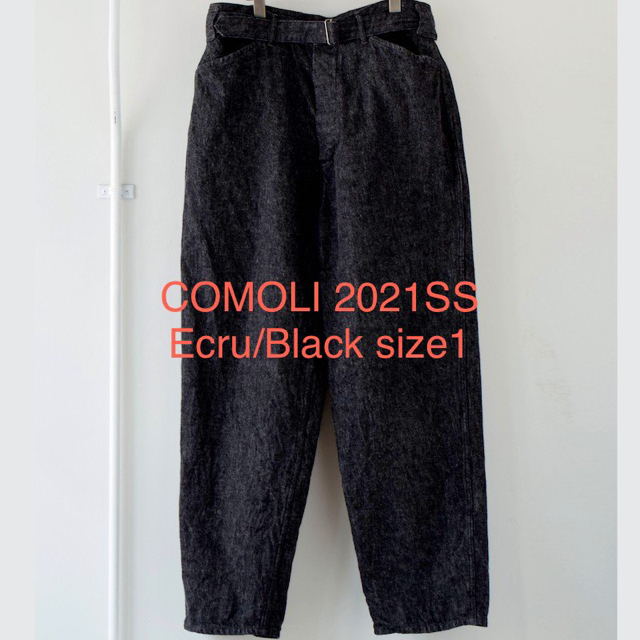 COMOLI(コモリ)の21ss COMOLI ベルテッドデニムsize1 メンズのパンツ(デニム/ジーンズ)の商品写真