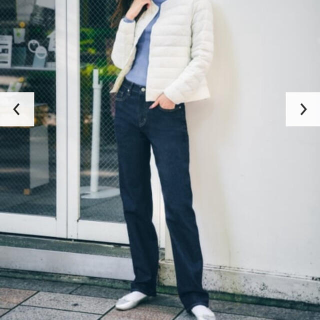 UNIQLO(ユニクロ)のスリムストレートハイライズジーンズ レディースのパンツ(デニム/ジーンズ)の商品写真