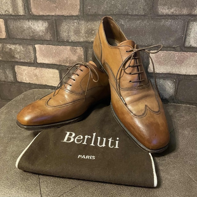 【美品】ベルルッティ ドレスシューズ Berluti  カリグラフィEURO