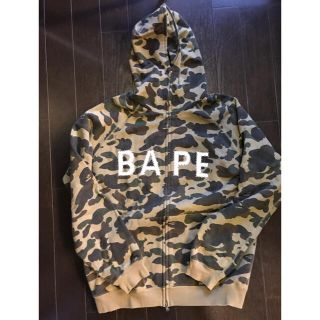 アベイシングエイプ(A BATHING APE)の即決価格設定　エイプカモ　スワロフスキーパーカーXL(パーカー)