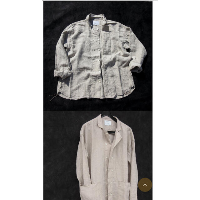 COMOLI(コモリ)のAnother 20th Centuryベルギーリネンシャツ　ベージュ2 メンズのトップス(シャツ)の商品写真