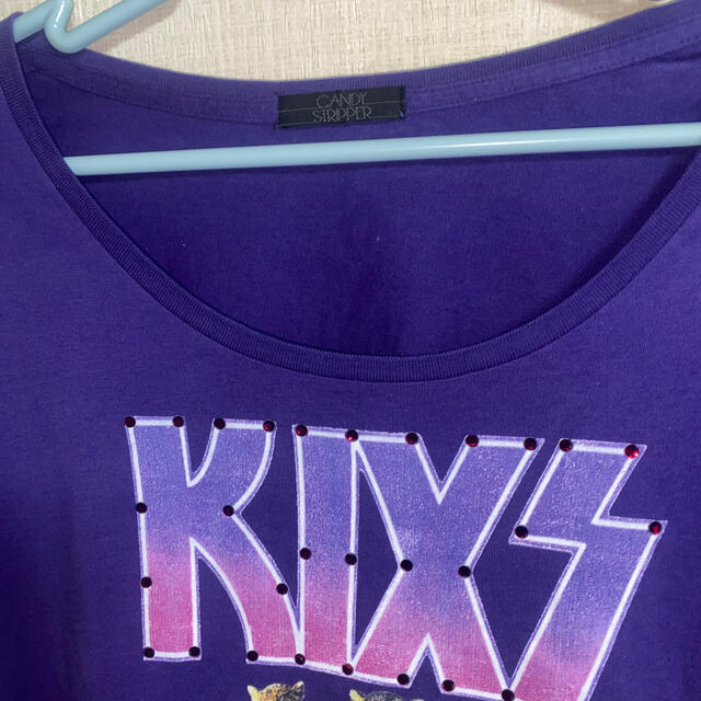 CANDY ROCKET'S(キャンディロケッツ)のCANDYSIRIPERロンTシャツ(KIXS) レディースのトップス(Tシャツ(長袖/七分))の商品写真