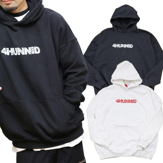 新品☆4HUNNID(フォーハニッド) スエット フードパーカー