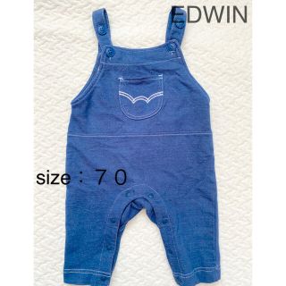 エドウィン(EDWIN)のEDWIN ベビー サロペット 70サイズ(ロンパース)