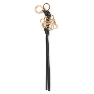 ロエベ(LOEWE)のロエベ   美品　ゴールド×黒　アナグラム　チャーム　キーホルダー　美品(キーホルダー)