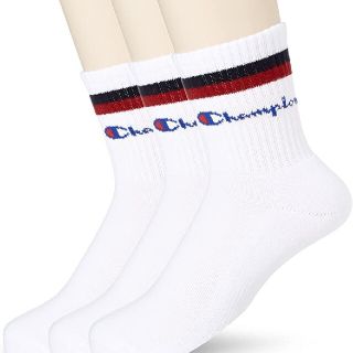 チャンピオン(Champion)の[チャンピオン] ソックス  3足組 ホワイト 日本 M ２５から27cm(ソックス)