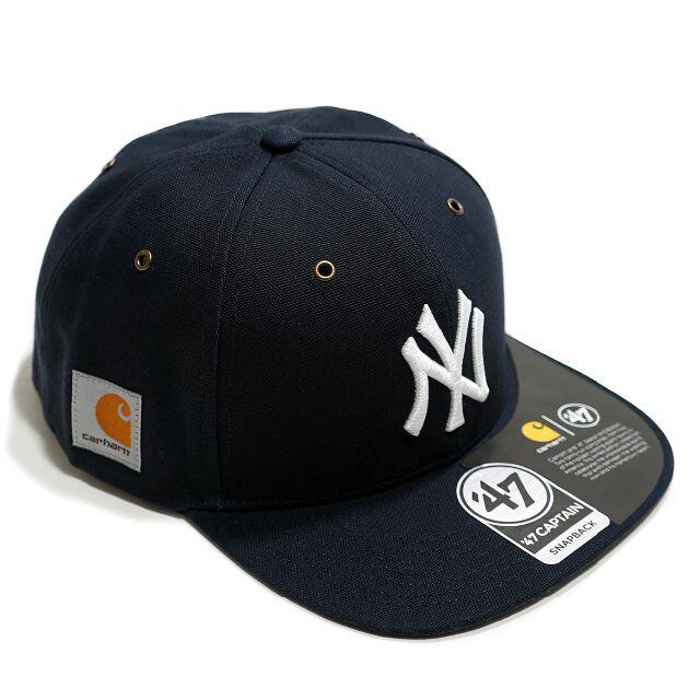 carhartt(カーハート)のカーハート×'47★ネイビー NY ニューヨークヤンキース キャップ 帽子 メンズの帽子(キャップ)の商品写真