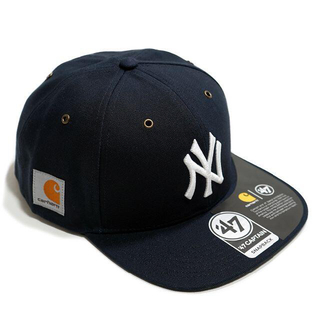カーハート(carhartt)のカーハート×'47★ネイビー NY ニューヨークヤンキース キャップ 帽子(キャップ)