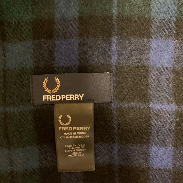 FRED PERRY(フレッドペリー)のフレッドペリー　チェック柄マフラー レディースのファッション小物(マフラー/ショール)の商品写真