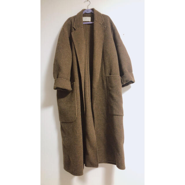 39stodayful over check coat 38 オーバーチェックコート