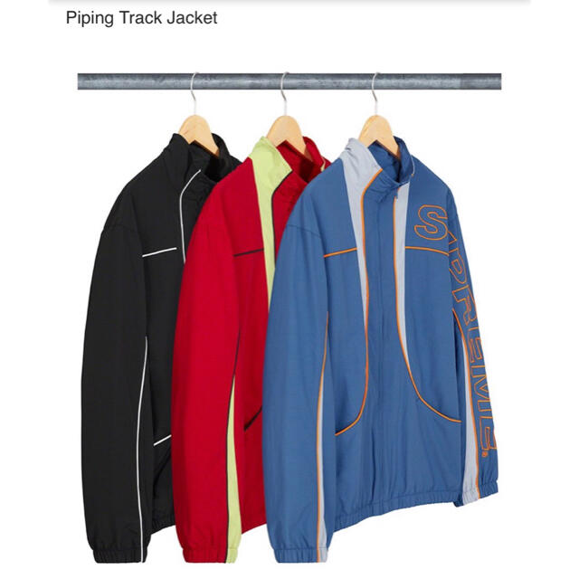 ナイロンジャケットsupreme Piping Track Jacket   M