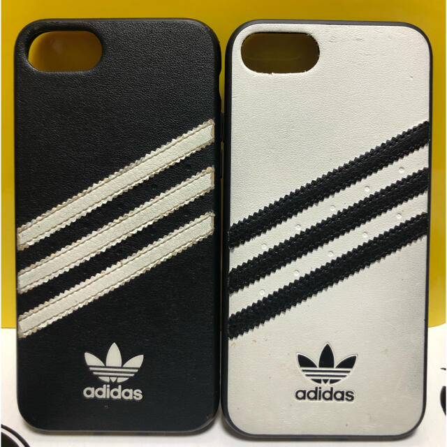 adidas(アディダス)のiPhone SE2 ケース adidas ブラック＆ホワイト スマホ/家電/カメラのスマホアクセサリー(iPhoneケース)の商品写真