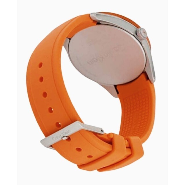 【CALVIN KLEIN】メンズ腕時計(オレンジ)