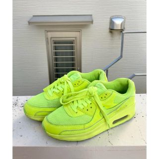 ナイキ(NIKE)の三回使用 ナイキ AIRMAX エアマックス 90 ネオンイエロー 24.5(スニーカー)