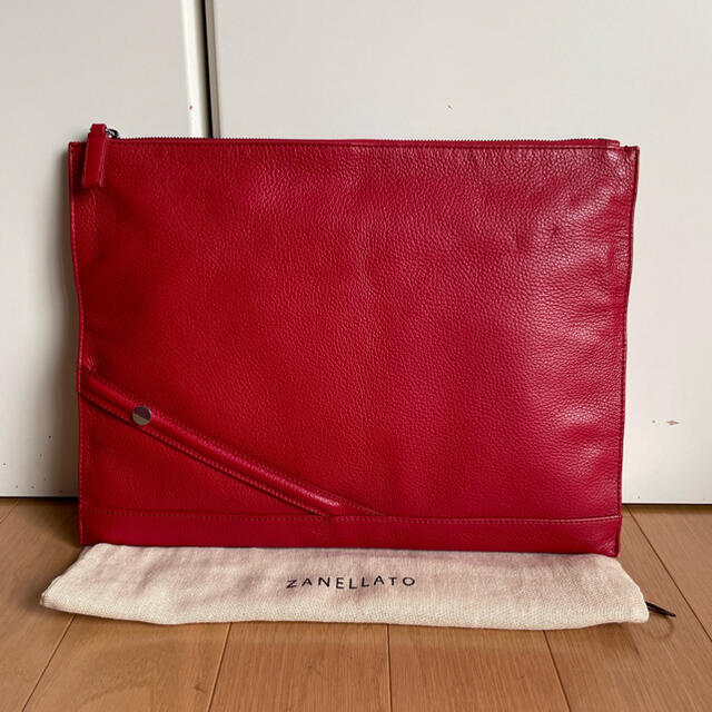 ZANELLATO ザネラート クラッチバッグ レッド 新品