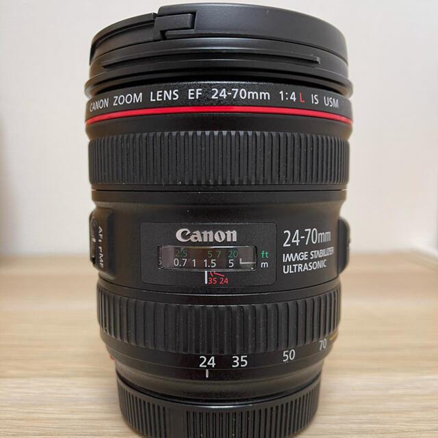 Canon(キヤノン)のEF24-70mm F4L IS USM【値下げ中】 スマホ/家電/カメラのカメラ(レンズ(ズーム))の商品写真