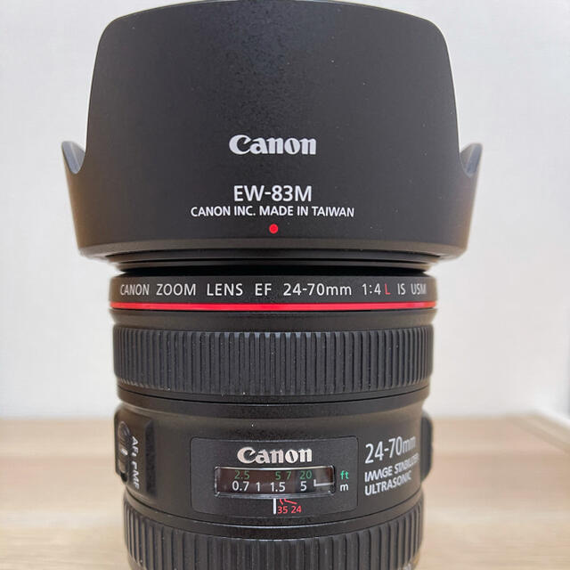 Canon(キヤノン)のEF24-70mm F4L IS USM【値下げ中】 スマホ/家電/カメラのカメラ(レンズ(ズーム))の商品写真