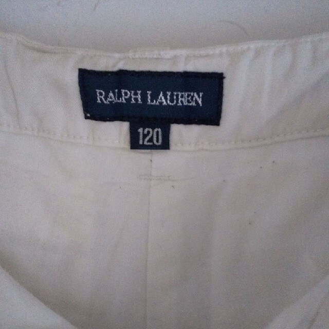 Ralph Lauren(ラルフローレン)のご確認用売約済み ラルフローレン 120 *ハーフパンツ*カーゴパンツ 白 キッズ/ベビー/マタニティのキッズ服男の子用(90cm~)(パンツ/スパッツ)の商品写真