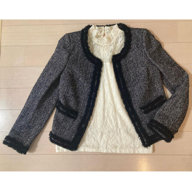 moussy(マウジー)の【中古品】🌸moussy 🌸マウジー　レース　ホワイト　カットソー レディースのトップス(カットソー(半袖/袖なし))の商品写真