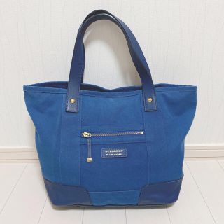 バーバリーブルーレーベル(BURBERRY BLUE LABEL)の【マミ様専用】BURBERRY バーバリー トートバッグ キャンパス×レザー (トートバッグ)