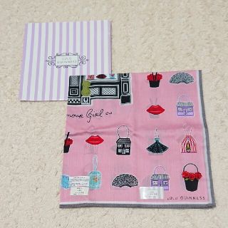 ルルギネス(LULU GUINNESS)の《未使用》LULU GUINESS 薔薇付き ハンカチ(ハンカチ)