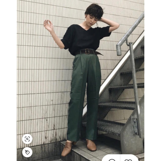 moussy(マウジー)のりさ様専用♡MOUSSY WAIST BELT TUXEDO PANTS 1 レディースのパンツ(カジュアルパンツ)の商品写真