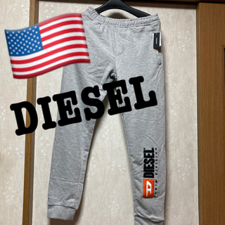 ディーゼル(DIESEL)の☆DIESEL アップリケロゴ  女性sizeXL スウェットパンツ グレー(ルームウェア)