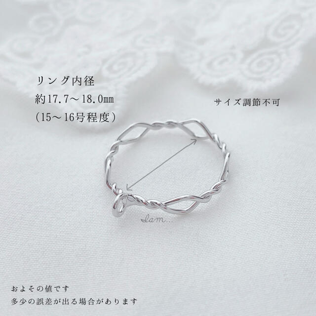 2/23新作＊ Angel heart design ring ハンドメイドのアクセサリー(リング)の商品写真