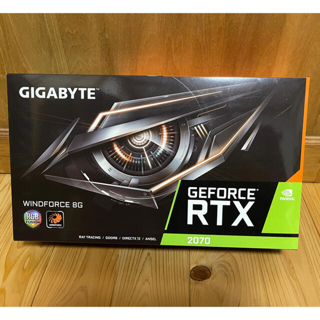 GIGABYTE GeForce RTX2070 8GB グラフィックボード2スロット端子