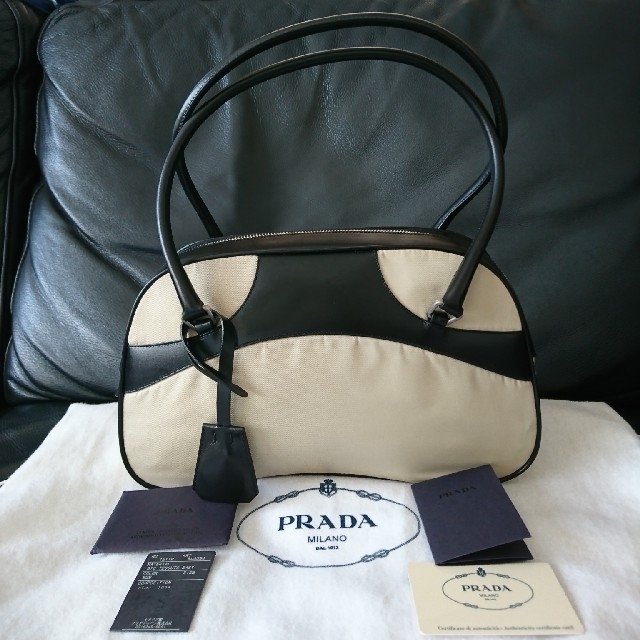 ビンテージ PRADA  TESSUTO EASY  ボウラー バッグ