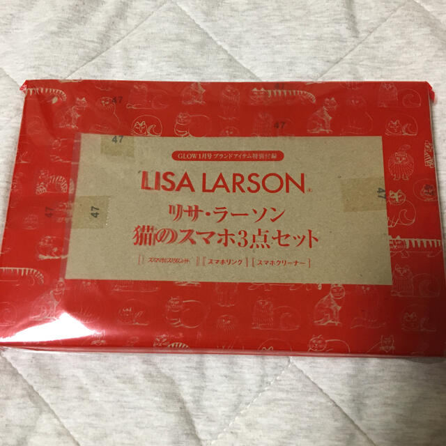 Lisa Larson(リサラーソン)のリサ・ラーソン　猫のスマホ3点セット スマホ/家電/カメラのスマホアクセサリー(その他)の商品写真