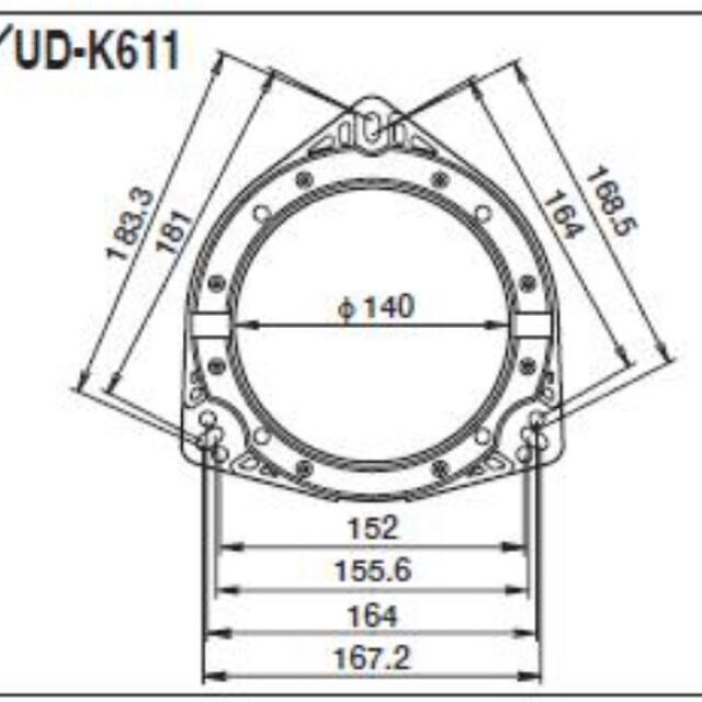 Pioneer(パイオニア)の［taka様専用］カロッツェリア　インナーバッフル　ＵＤ－Ｋ６１１ 自動車/バイクの自動車(カーオーディオ)の商品写真