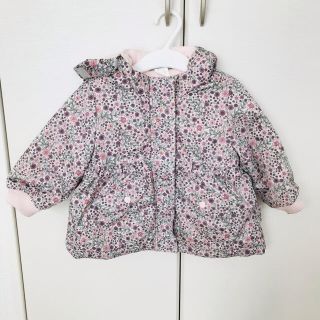 エイチアンドエム(H&M)のH&M ベビー　女の子　小花柄　アウター　ダウン　(ジャケット/コート)