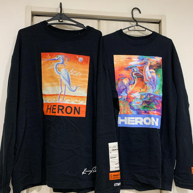 OFF-WHITE(オフホワイト)のHERON ロンT 2枚セット売り メンズのトップス(Tシャツ/カットソー(七分/長袖))の商品写真