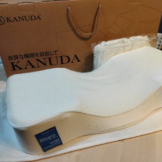 美品★KANUDA ブルーラベル アレグロ枕 単品 カバー2点 肩こり まくら(枕)