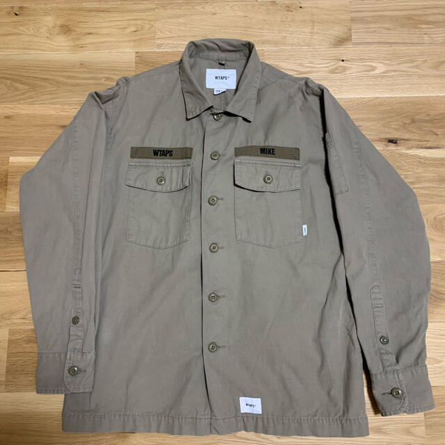 トップスWTAPS 19ss BUDS LS 01  Mサイズ　サンド色