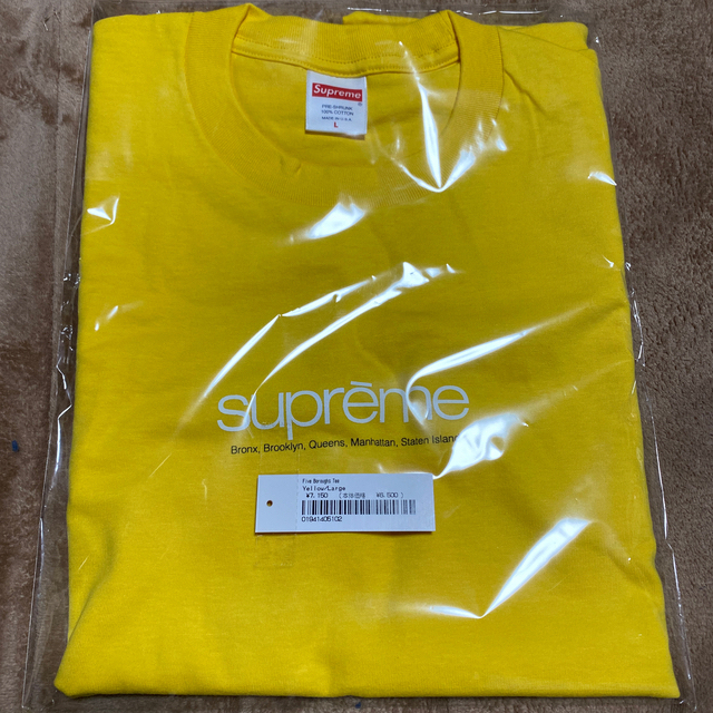 supreme Five Boroughs Tee ステッカー付き