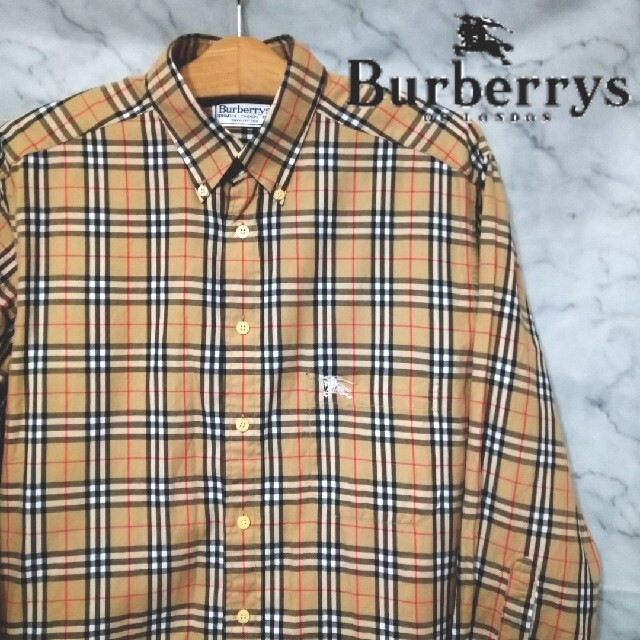 【レア物】BURBERRY ノバチェックシャツ 90s 旧タグ Mサイズ | フリマアプリ ラクマ