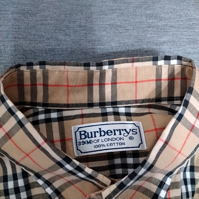 【レア物】BURBERRY ノバチェックシャツ 90s 旧タグ Mサイズ