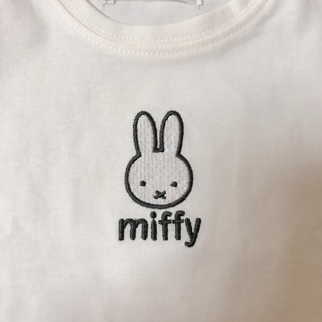 petit main(プティマイン)の【新品タグ付き】ミッフィー  刺繍　Tシャツ　80cm キッズ/ベビー/マタニティのベビー服(~85cm)(Ｔシャツ)の商品写真