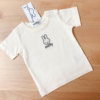 プティマイン(petit main)の【新品タグ付き】ミッフィー  刺繍　Tシャツ　80cm(Ｔシャツ)
