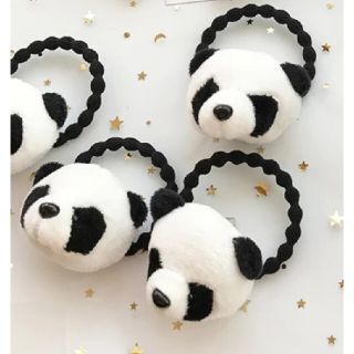 パンダヘアゴム 3個セットの通販 by kennyboyrecords's shop|ラクマ
